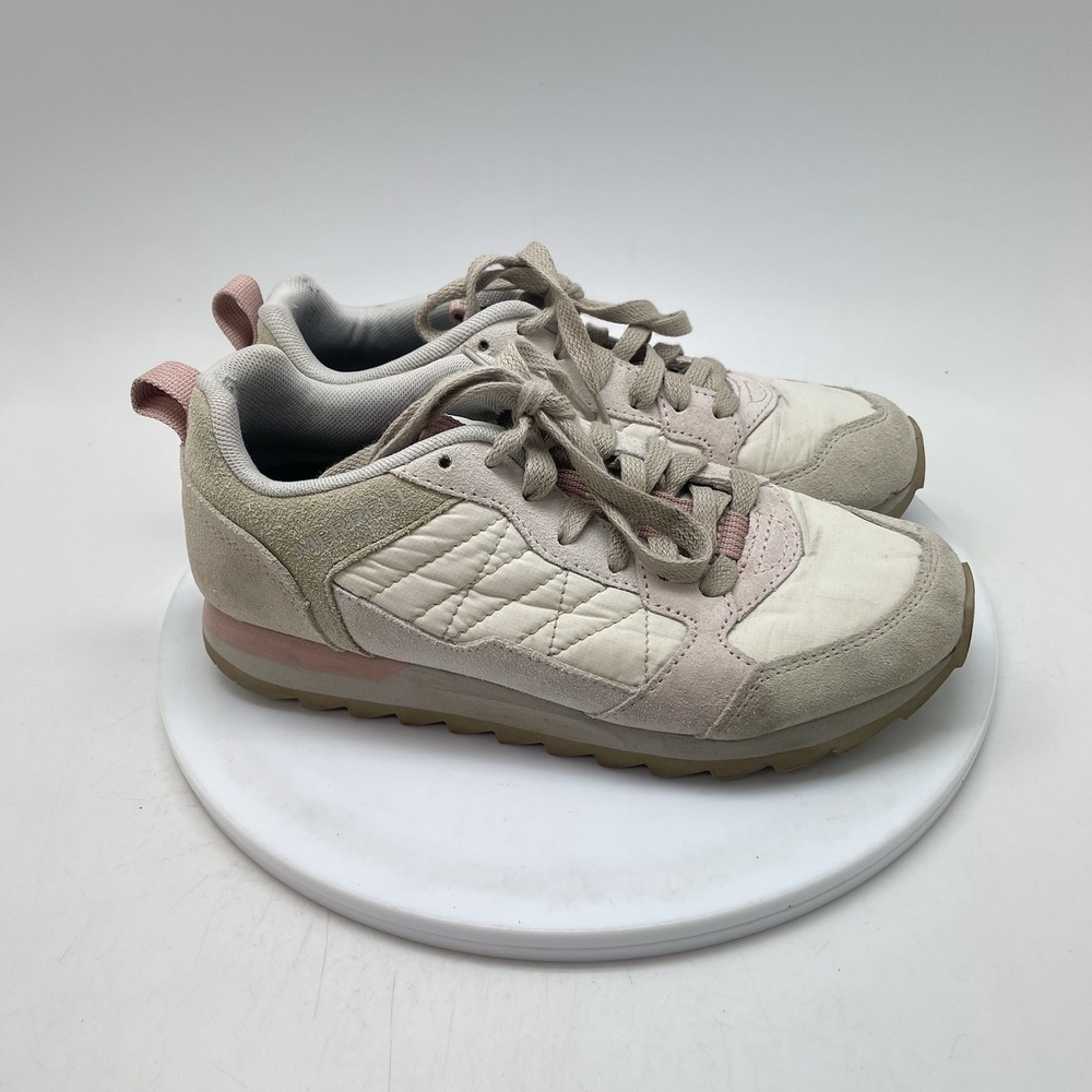 Merrell Shoes Womens 6.5 Alpine Athletic Low Sneakers J004148 Beige Pink Suede